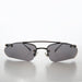 Sunglass Museum Wrap Around Architectural y2k Sunglasses - Ginko - Product image