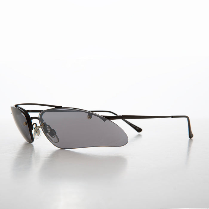 Sunglass Museum Wrap Around Architectural y2k Sunglasses - Ginko - Product image