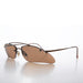 Sunglass Museum Wrap Around Architectural y2k Sunglasses - Ginko - Product image