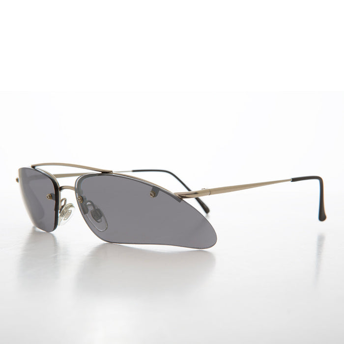 Sunglass Museum Wrap Around Architectural y2k Sunglasses - Ginko - Product image