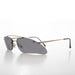 Sunglass Museum Wrap Around Architectural y2k Sunglasses - Ginko - Product image