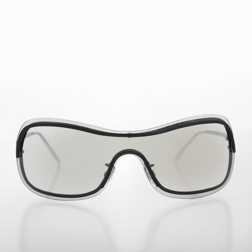 SUNGLASS MUSEUM Y2K Shield Wrap Around Sunglass - Glam - Product image