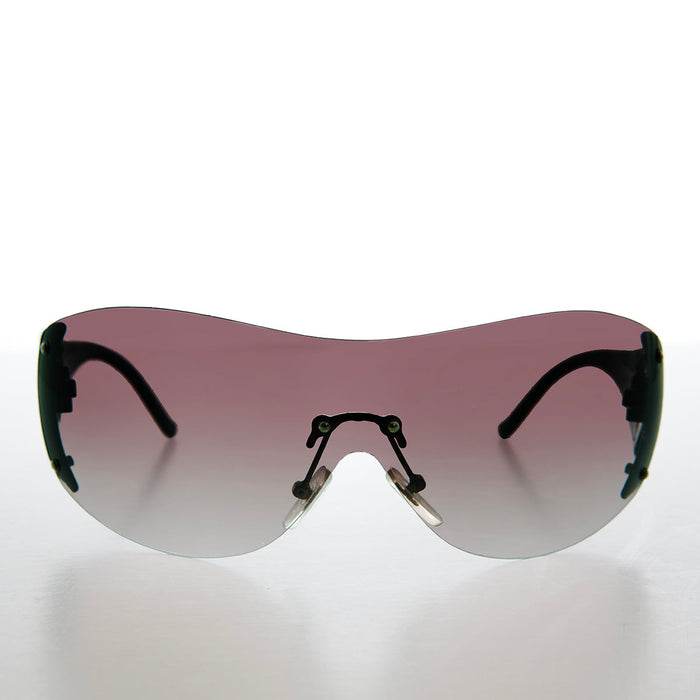 SUNGLASS MUSEUM Oversized Round Insect Vintage Sunglasses - Glitz