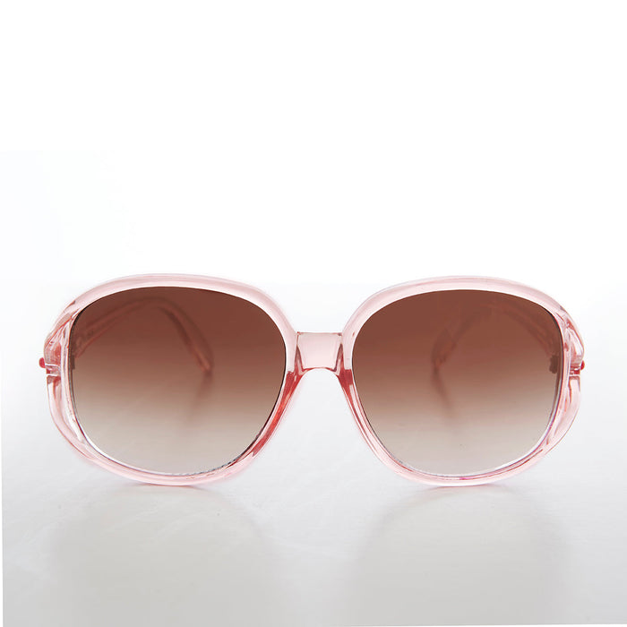 SUNGLASS MUSEUM Large Round Oversized Women's Boho Vintage Sunglasses - Grace