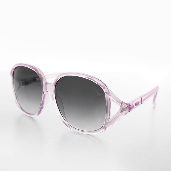 SUNGLASS MUSEUM Large Round Oversized Women's Boho Vintage Sunglasses - Grace