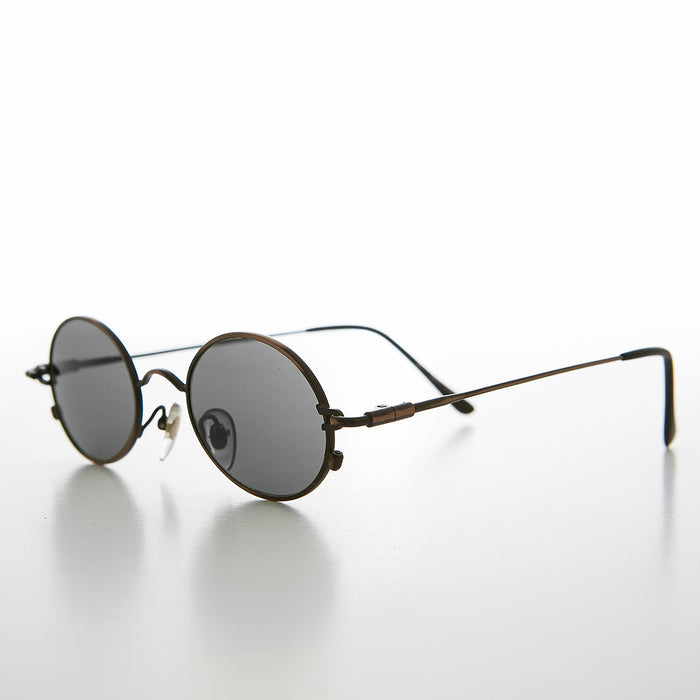 SUNGLASS MUSEUM Oval Metal Spectacles 90s Vintage Sunglasses - Greco