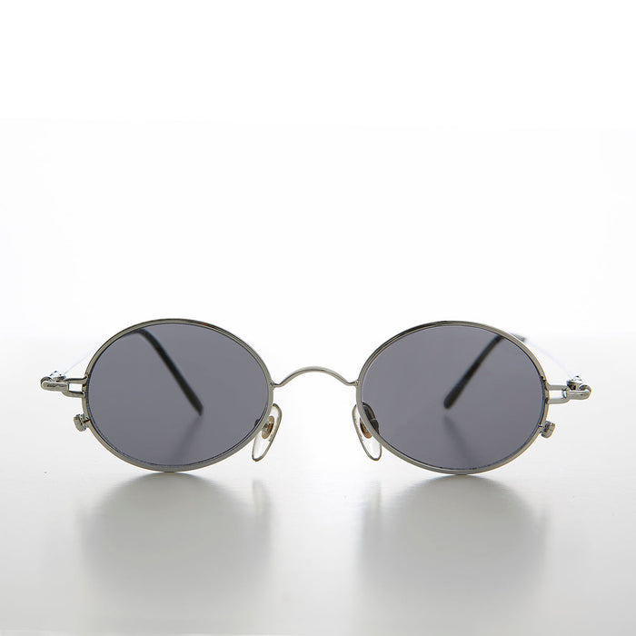SUNGLASS MUSEUM Oval Metal Spectacles 90s Vintage Sunglasses - Greco
