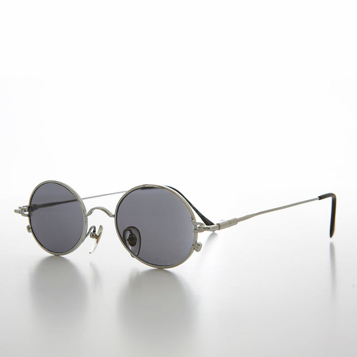 SUNGLASS MUSEUM Oval Metal Spectacles 90s Vintage Sunglasses - Greco