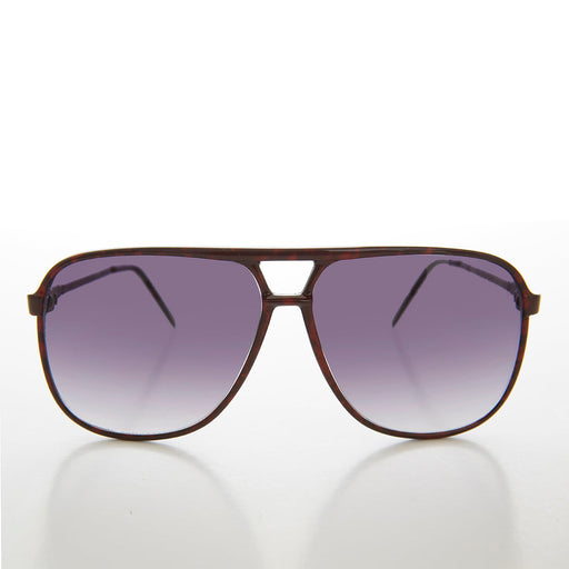 image of sunglasses model SUNGLASS MUSEUM Square Pilot Vintage Sunglasses - Greer