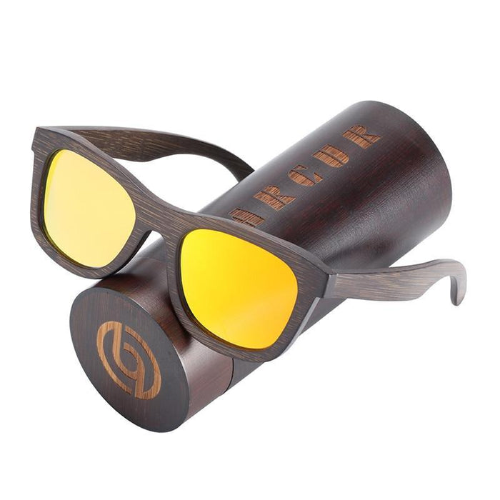BARCUR New Elegant Natural Wooden Sunglasses Polarized