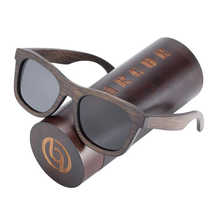 BARCUR New Elegant Natural Wooden Sunglasses Polarized
