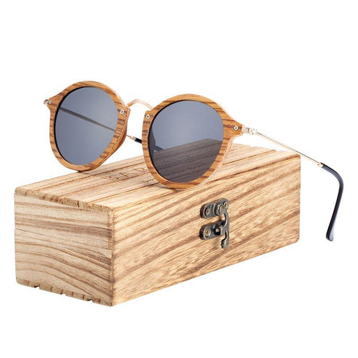 BARCUR Zebra Wood Sunglasses - Product image