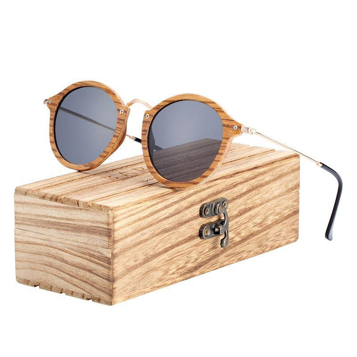 BARCUR Zebra Wood Sunglasses