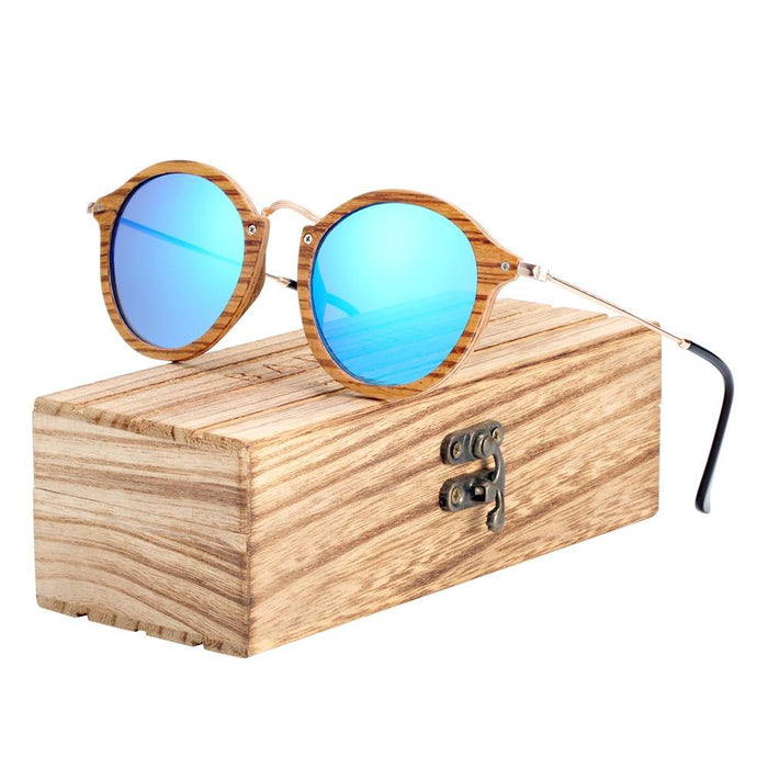 BARCUR Zebra Wood Sunglasses