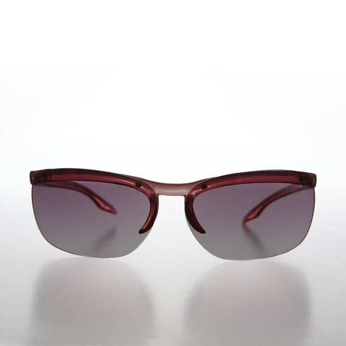 Y2K Curved Rimless Vintage Sunglasses - Hadley