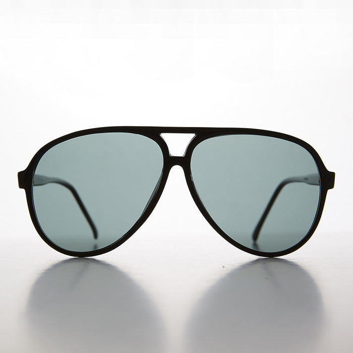 SUNGLASS MUSEUM Polarized Glass Lens Aviator Vintage Sunglasses - Hama