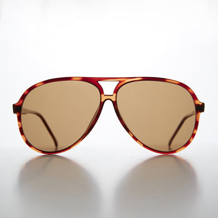 SUNGLASS MUSEUM Polarized Glass Lens Aviator Vintage Sunglasses - Hama