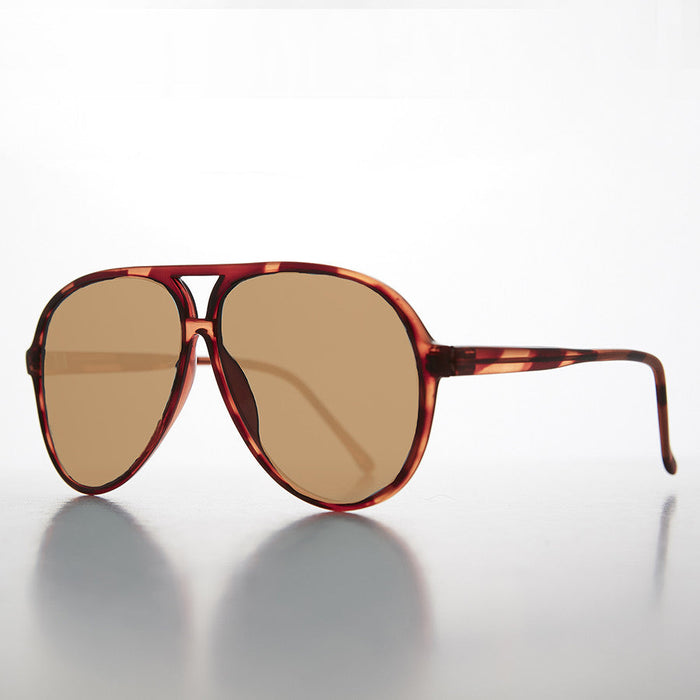 SUNGLASS MUSEUM Polarized Glass Lens Aviator Vintage Sunglasses - Hama