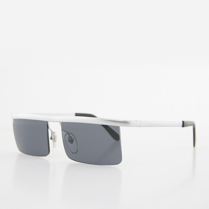SUNGLASS MUSEUM Futuristic Metal Rectangular Vintage Sunglass - Hans