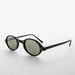 image of sunglasses model SUNGLASS MUSEUM Small Oval Vintage Sunglass with Gold Studs - Harley