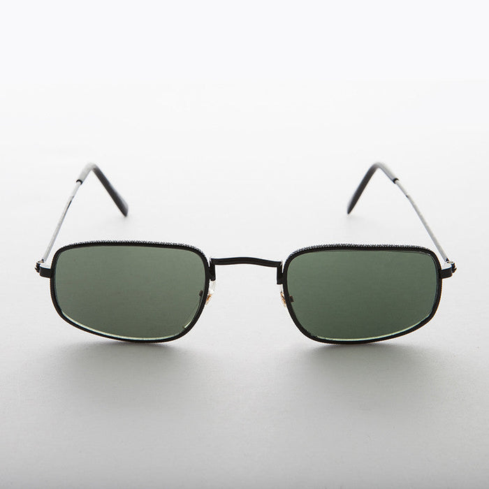 SUNGLASS MUSEUM Small Rectangular Metal Vintage Sunglass - Harvey