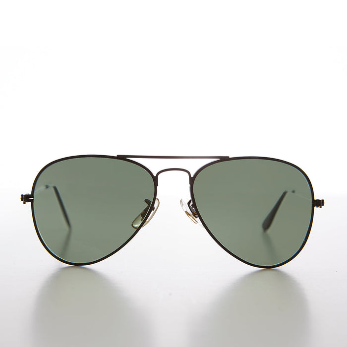 SUNGLASS MUSEUM Small Classic Aviator with Glass Lens - Hawker