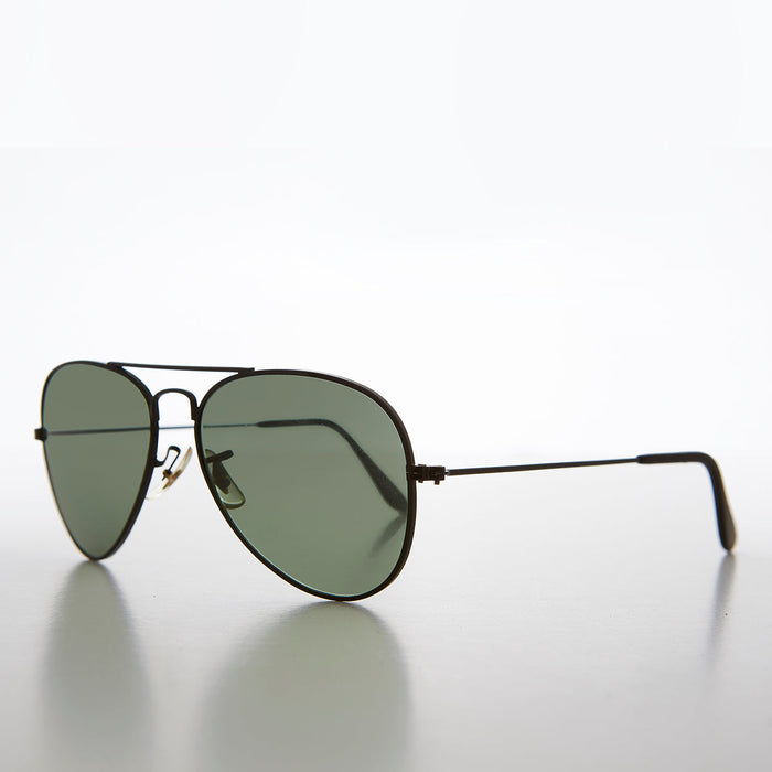 SUNGLASS MUSEUM Small Classic Aviator with Glass Lens - Hawker