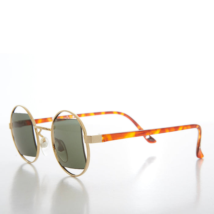 image of sunglasses model SUNGLASS MUSEUM SUNGLASS MUSEUM Round Frame Sunglass with Square Lens - Hazy