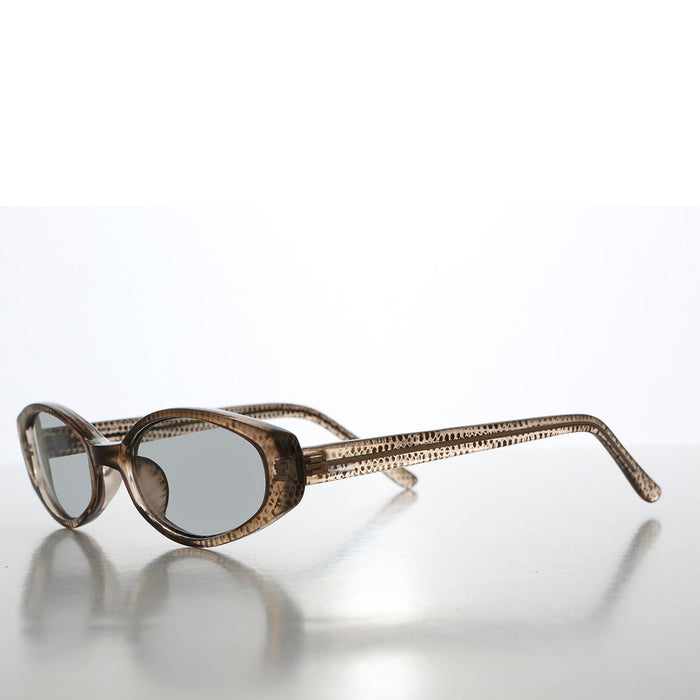 SUNGLASS MUSEUM 90s Oval Sunglasses with Light Tinted Lenses - Helena