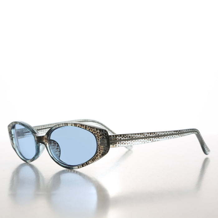 SUNGLASS MUSEUM 90s Oval Sunglasses with Light Tinted Lenses - Helena