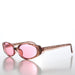 SUNGLASS MUSEUM 90s Oval Sunglasses with Tinted Lenses - Helena - Product image