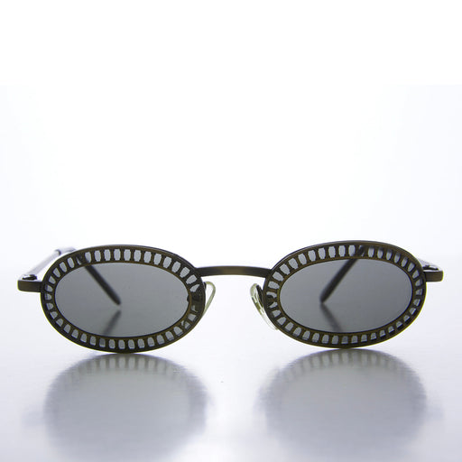 SUNGLASS MUSEUM Unique Industrial Steampunk Oval Sunglasses - Hickey - Product image