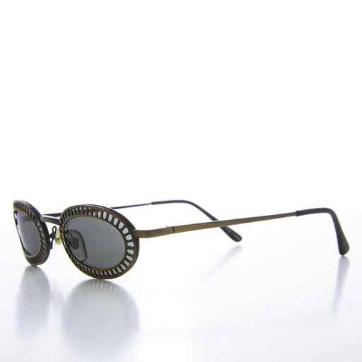 SUNGLASS MUSEUM Unique Industrial Steampunk Oval Sunglasses - Hickey - Product image