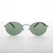 image of sunglasses model SUNGLASS MUSEUM Oval Green Lens Vintage Metal Combo Sunglass - Hipster