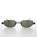 image of sunglasses model SUNGLASS MUSEUM Small Rectangle Metal Punk Vintage Sunglasses - Hitch