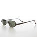 image of sunglasses model SUNGLASS MUSEUM Small Rectangle Metal Punk Vintage Sunglasses - Hitch