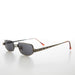 image of sunglasses model SUNGLASS MUSEUM Small Rectangle Metal Punk Vintage Sunglasses - Hitch