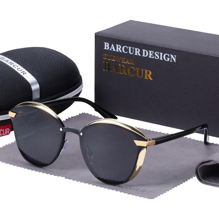 BARCUR Fashion Polarized Retro Classic Sunglasses