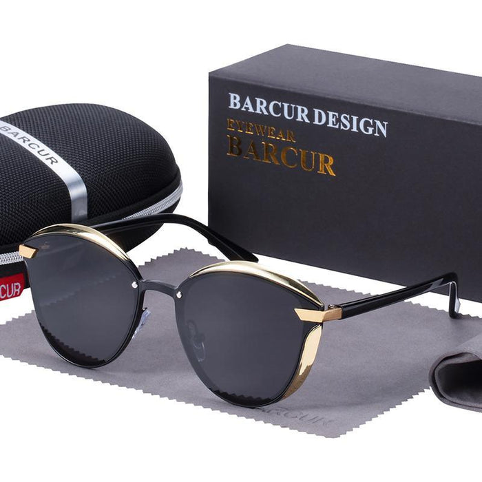 BARCUR Fashion Polarized Retro Classic Sunglasses
