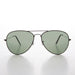 SUNGLASS MUSEUM Original Vintage Metal Aviator Sunglass with Glass Lens - Hughes - Product image