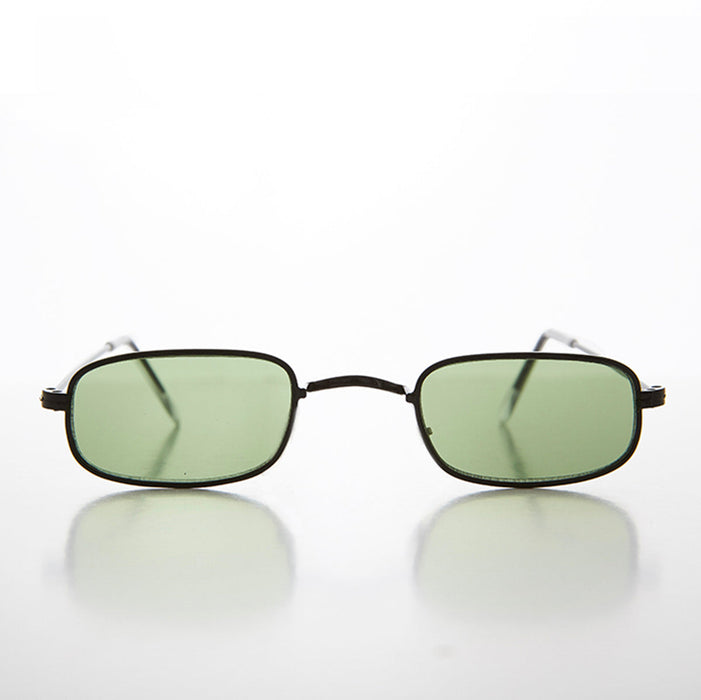 SUNGLASS MUSEUM Rectangle Tinted Lens Hippy Vintage Sunglass - Hulu