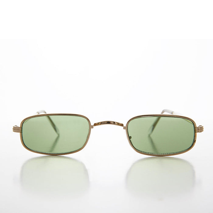SUNGLASS MUSEUM Rectangle Tinted Lens Hippy Vintage Sunglass - Hulu