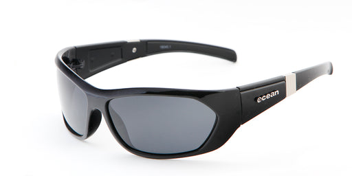 OCEAN HUNSTANTON Sunglasses Shiny Black Smoke 18040.1