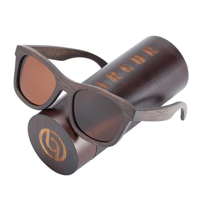 BARCUR New Elegant Natural Wooden Sunglasses Polarized