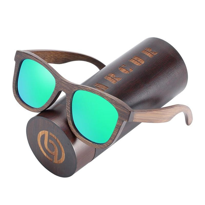 BARCUR New Elegant Natural Wooden Sunglasses Polarized