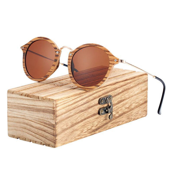 BARCUR Zebra Wood Sunglasses