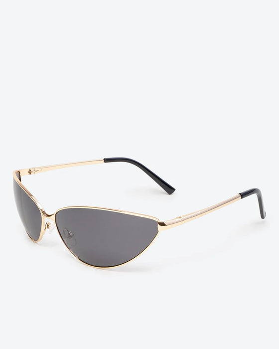 GLEAMLEY SVELTE - Black Polarized Lenses, Gold Chrome Frame - Product image