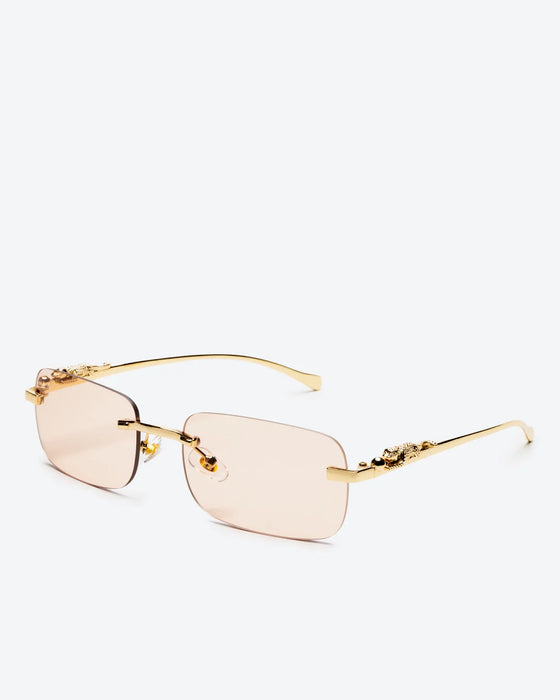 NOBLE - Black Lenses, Gold Chrome Frame