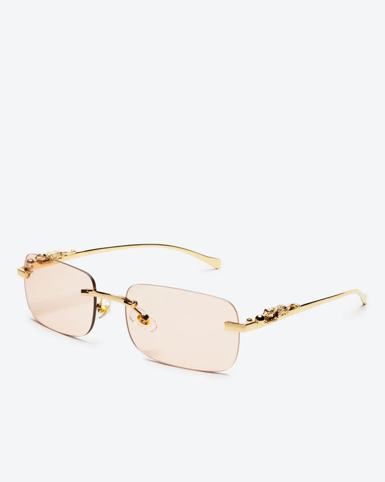 NOBLE - Sapphire Lenses, Gold Chrome Frame