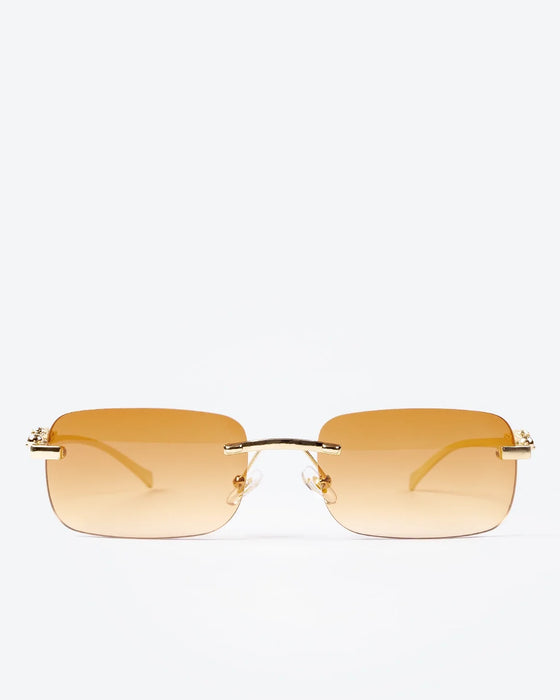 NOBLE - Amber Lenses, Gold Chrome Frame